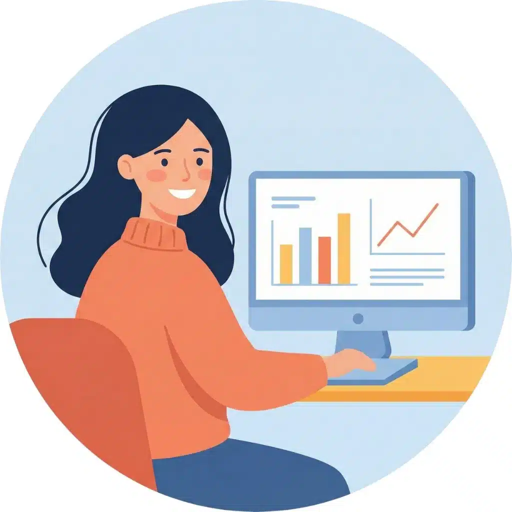 Anusuya Ghosal Chatterjee, Founder of CalcSahayak.in, sitting at a desk analyzing financial charts.