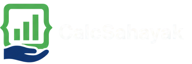 CalcSahayak White Logo - Universal Calculator for Dark Backgrounds (Finance, Health, Math)