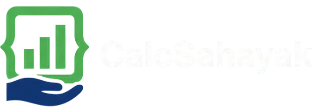 CalcSahayak White Logo - Universal Calculator for Dark Backgrounds (Finance, Health, Math)
